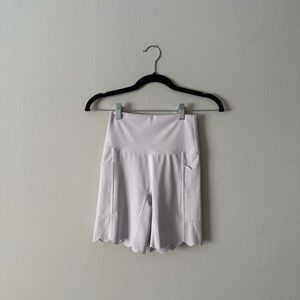 aerie OFFLINE Scalloped Biker Shorts